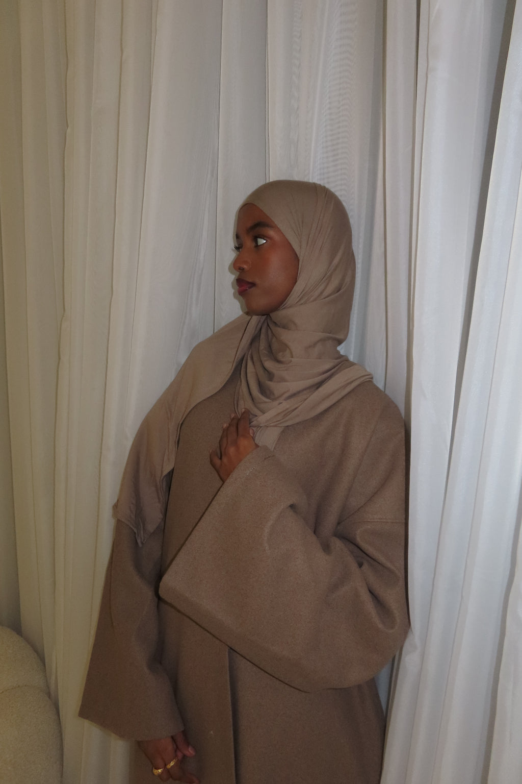 Oatmeal Premium Jersey Hijab