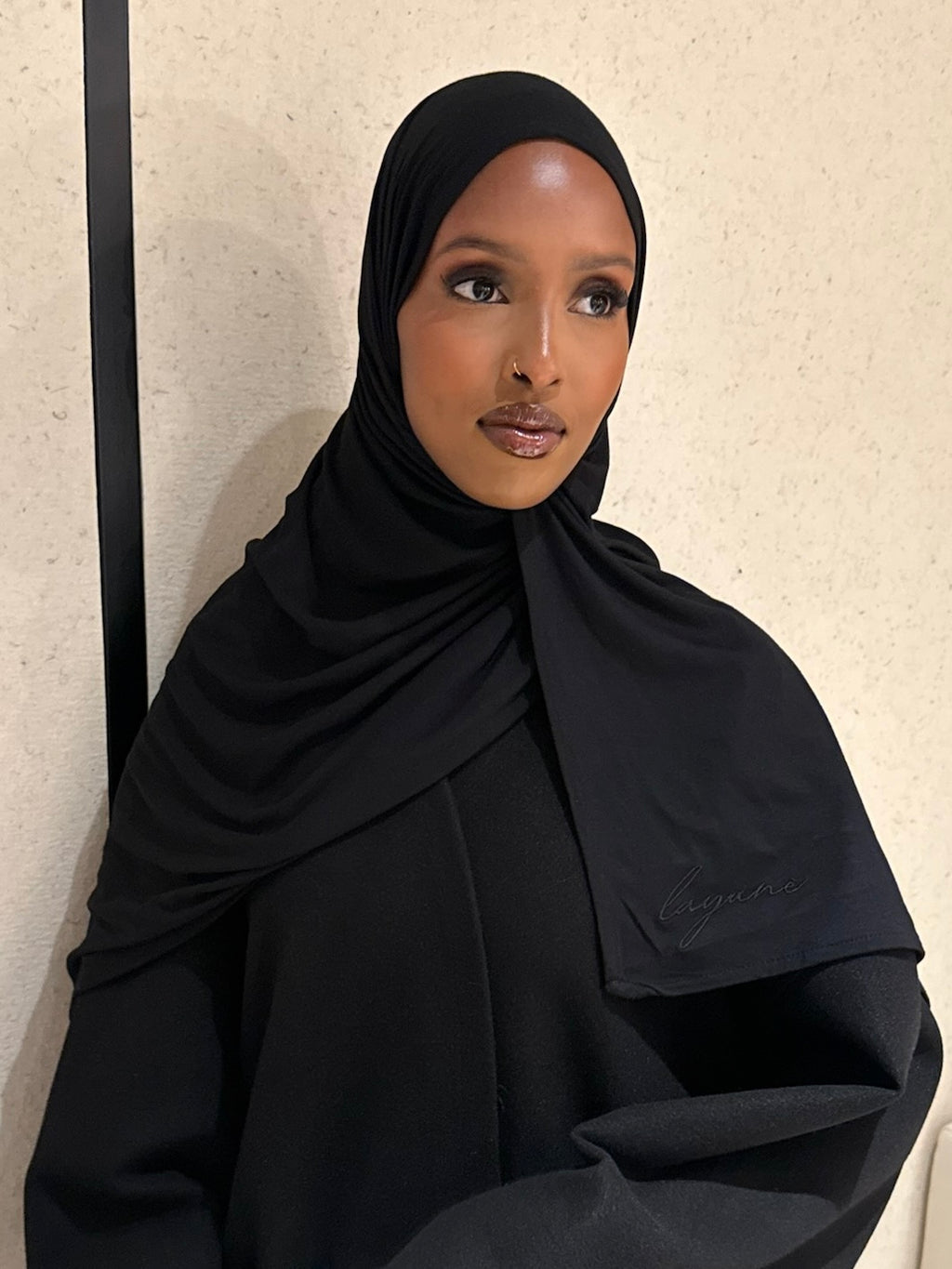 Black Premium Jersey Hijab