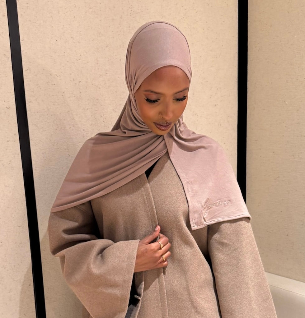 Oatmeal Premium Jersey Hijab