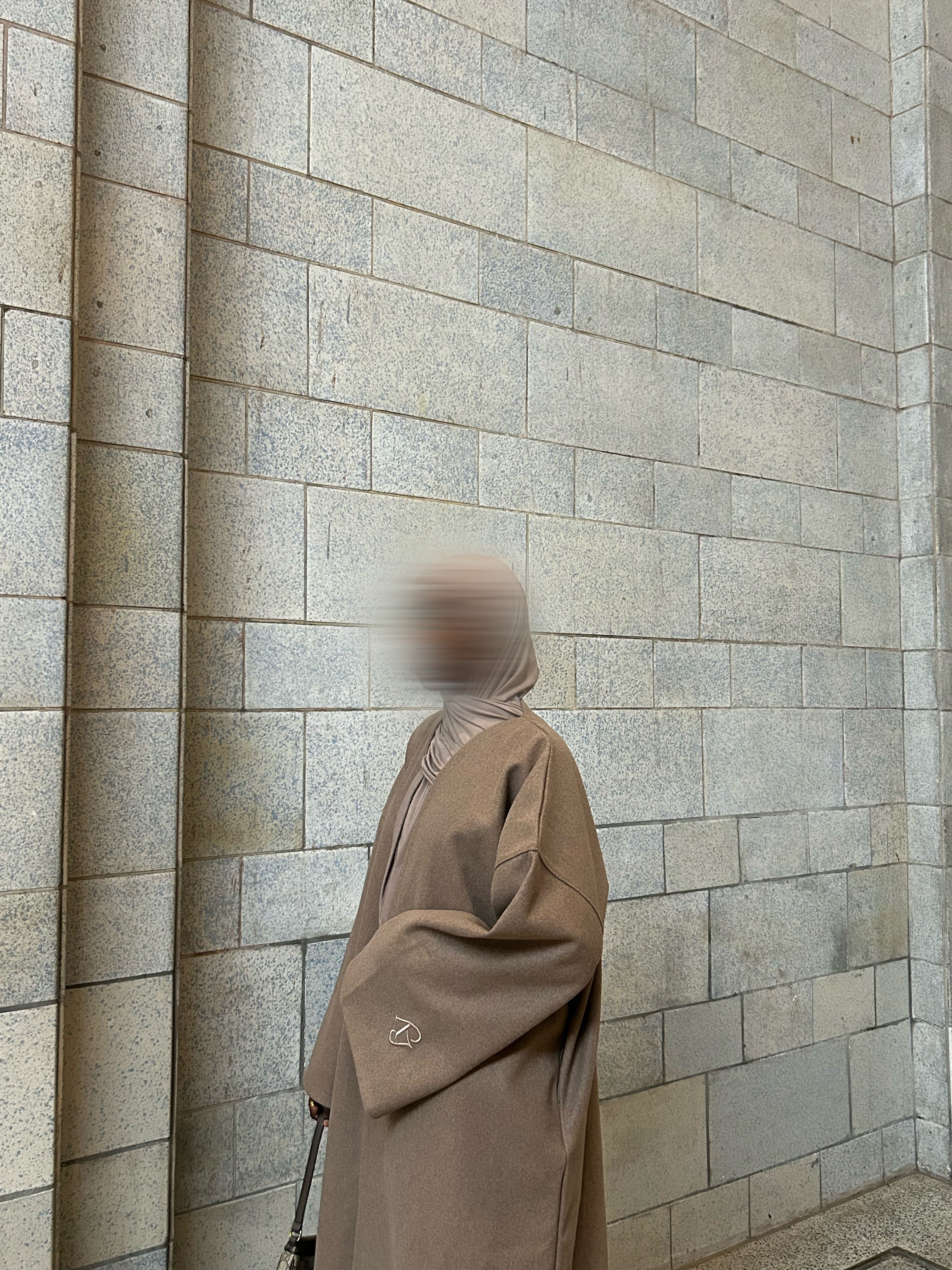 Oatmeal Open Abaya